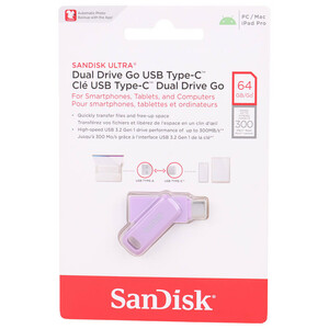 فلش 64 گیگ سن دیسک SanDisk Ultra Dual Drive Go OTG Type-C USB3.2
