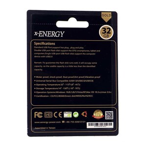 فلش 32 گیگ ایکس-انرژی X-Energy Gold