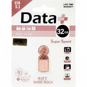 فلش 32 گیگ دیتا پلاس Data+ Gift Rose Gold USB3.1