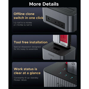 داک M.2 و هارد 2 سینی اوریکو IT28E-C Type-C