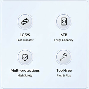 باکس هارد 2.5 اینچی HDD/SSD اوریکو DZ25C3-CR