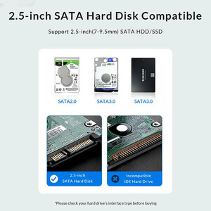 باکس هارد 2.5 اینچی HDD/SSD اوریکو 2577C3-V1