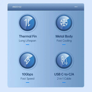 باکس هارد M.2 NVMe SSD اوریکو AM2C3-G2