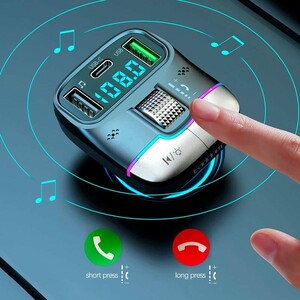 شارژر فندکی و اف ام پلیر بلوتوثی 25 وات ارلدام ET-M100