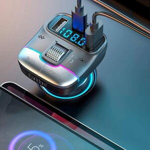 شارژر فندکی و اف ام پلیر بلوتوثی 25 وات ارلدام ET-M100