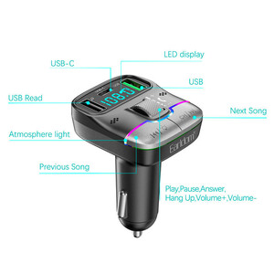 شارژر فندکی و اف ام پلیر بلوتوثی 25 وات ارلدام ET-M100