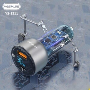 شارژر فندکی 30 وات یس پلاس YS-1211