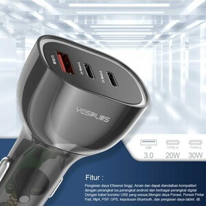 شارژر فندکی 30 وات یس پلاس YS1209