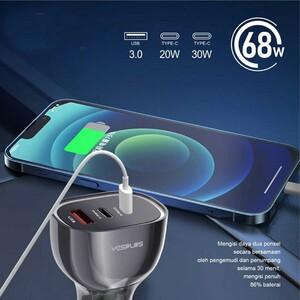 شارژر فندکی 30 وات یس پلاس YS1209