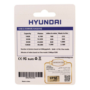 فلش 64 گیگ هیوندای Hyundai Bravo H2