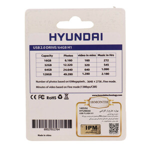 فلش 64 گیگ هیوندای Hyundai Bravo H1