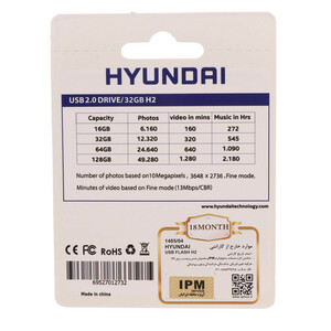فلش 32 گیگ هیوندای Hyundai Bravo H2