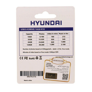 فلش 16 گیگ هیوندای Hyundai Bravo H10