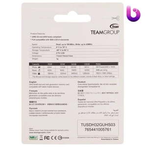 رم میکرو 32 گیگ تیم گروپ TeamGroup U1 C10 100MB/s