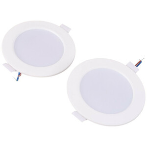 پنل بک لایت توکار گرد 8 وات وانی لایت بسته 2 عددی