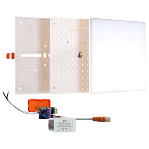 پنل تمام نور توکار مربع 24 وات فنر متغیر پرشین لایت ایران