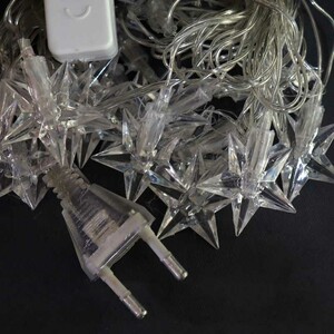 ریسه طرح ستاره ساده 20 لامپ آفتابی طول 2 متر