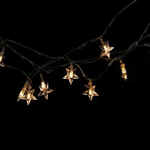 ریسه طرح ستاره ساده 20 لامپ آفتابی طول 2 متر