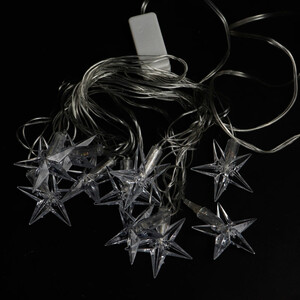 ریسه 10 لامپ طرح ستاره شیشه ای آفتابی طول 2 متر