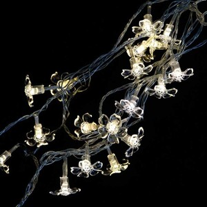 ریسه طرح گل یاس 28 لامپ آفتابی طول 3 متر