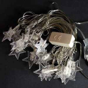 ریسه طرح ستاره فانتزی 20 لامپ آفتابی طول 4 متر