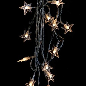 ریسه طرح ستاره فانتزی 20 لامپ آفتابی طول 4 متر