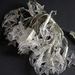 ریسه طرح ماه و ستاره 20 لامپ آفتابی طول 4 متر