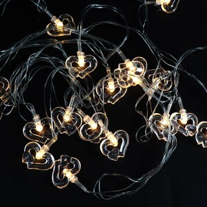 ریسه طرح قلب فانتزی 20 لامپ آفتابی طول 4 متر