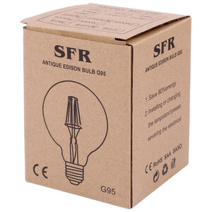 لامپ ادیسونی حبابی SFR Antique G95 E27 8W