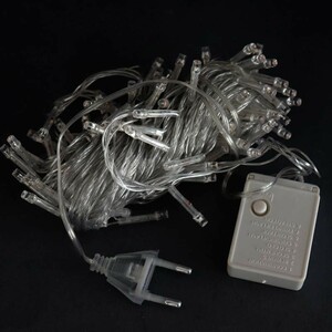 ریسه سوزنی 100 لامپ صورتی طول 8 متر