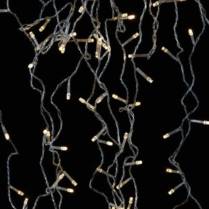 ریسه پرده ای 300 لامپ طرح سوزنی آفتابی 3 متری با آویز 2 متری