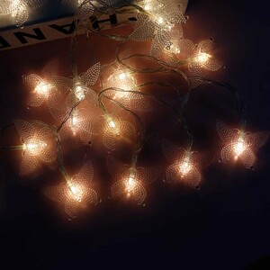 ریسه طرح پروانه باتری خور سه تایی آفتابی طول 2.5 متر