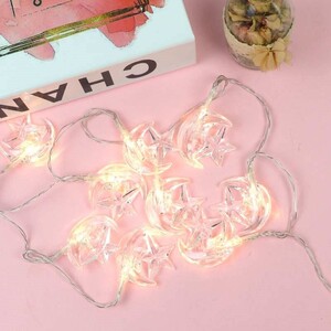 ریسه طرح ماه و ستاره آفتابی طول 2.5 متر