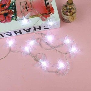 ریسه طرح پروانه باتری خور دوتایی مهتابی طول 2.5 متر