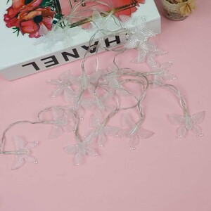 ریسه طرح پروانه باتری خور دوتایی مهتابی طول 2.5 متر