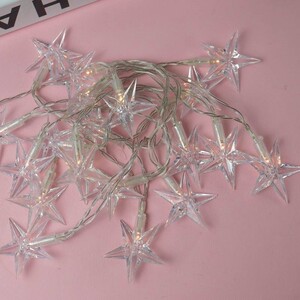 ریسه طرح ستاره شیشه ای آفتابی طول 2.5 متر