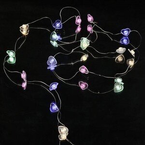 ریسه مفتولی فانتزی طرح قلب رنگی طول 2٫6 متر