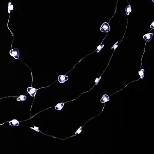 ریسه مفتولی طرح قلب فانتزی مهتابی طول 2 متر