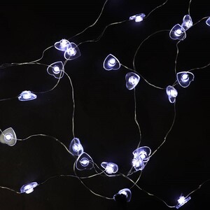 ریسه مفتولی طرح قلب فانتزی مهتابی طول 2 متر