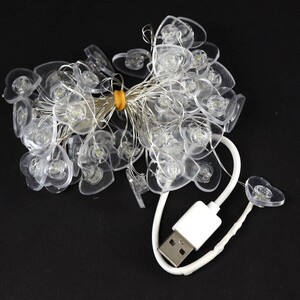 ریسه مفتولی طرح قلب فانتزی مهتابی طول 2 متر