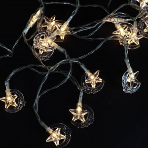 ریسه طرح ماه و ستاره کوچک آفتابی طول 5 متر