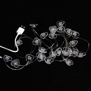 ریسه مفتولی طرح قلب USB آفتابی طول 2.5 متر