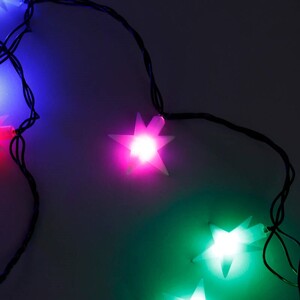 ریسه طرح ستاره رنگی طول 5٫9 متر