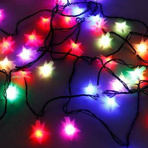 ریسه طرح ستاره رنگی طول 5٫9 متر