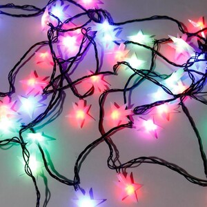 ریسه طرح ستاره رنگی طول 5٫9 متر