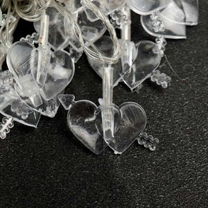 ریسه طرح قلب دوبل تیردار آفتابی طول 3.4 متر