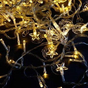 ریسه طرح ماه و ستاره کوچک آفتابی طول 3 متر