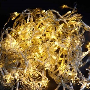 ریسه طرح ماه و ستاره کوچک آفتابی طول 3 متر