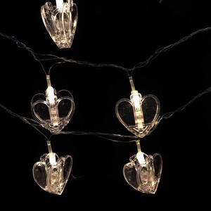 ریسه گیره دار طرح قلب کوچک آفتابی طول 4 متر