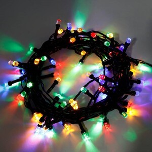 ریسه 80 لامپ سوزنی برقی رنگی طول 8.5 متر